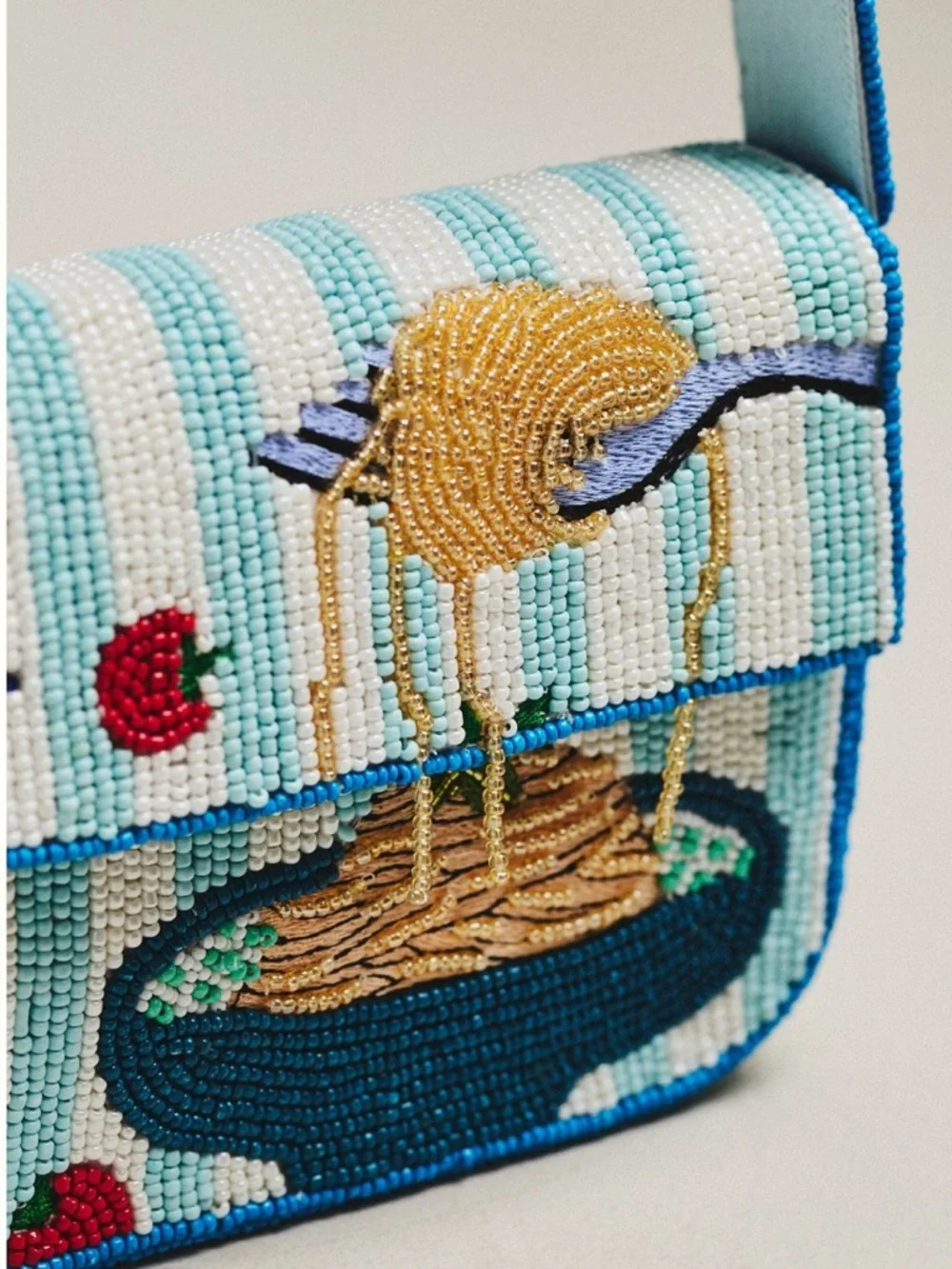 NWT Anthropologie Fiona Beaded Bag: Food & Drink Edition Bon Appetit - Picture 2 of 6